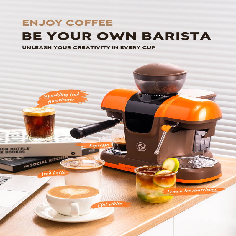 BaristaPro 19-Bar Espresso & Grinder Station