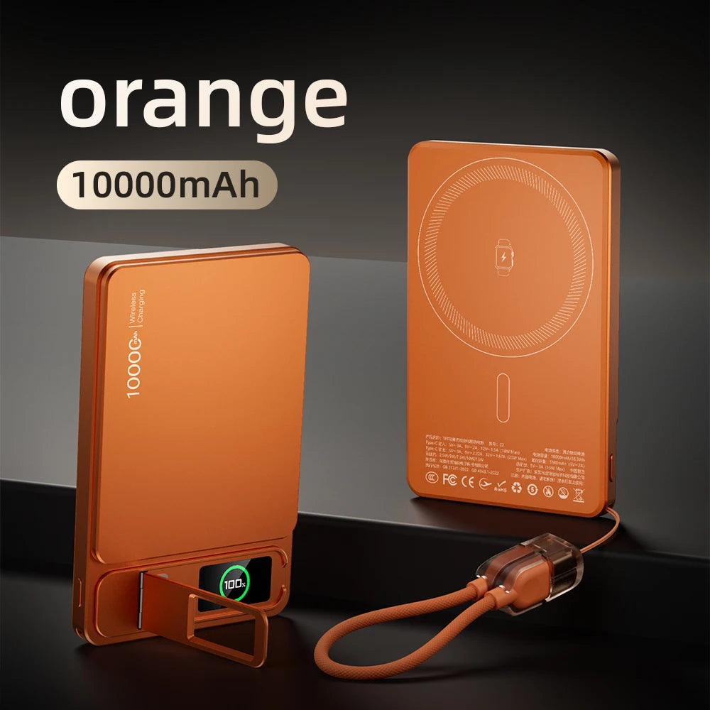 MagMax 10K – 2-in-1 Magnetic Power Bank for iPhone & Apple Watch