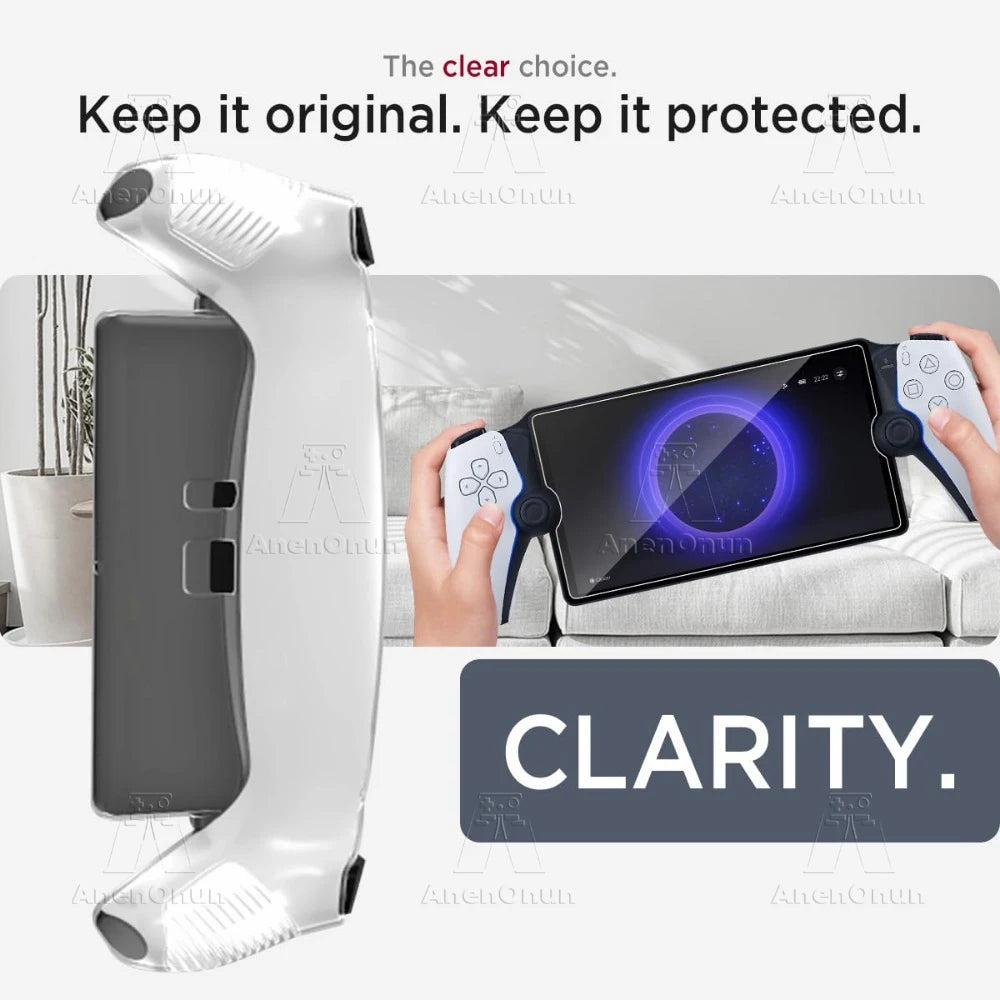 Clear TPU Protective Case for PlayStation Portal – Shockproof & Non-Slip