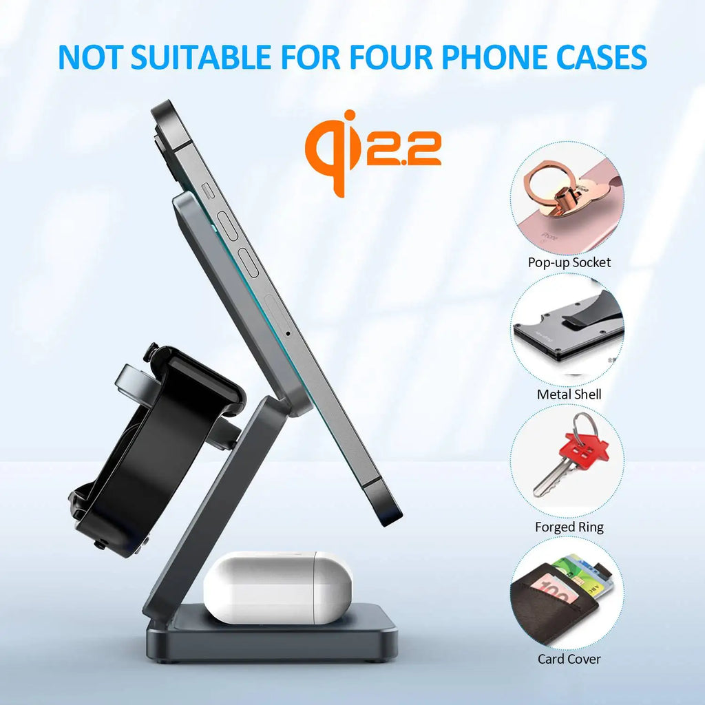 3-in-1 Foldable Magnetic Charger