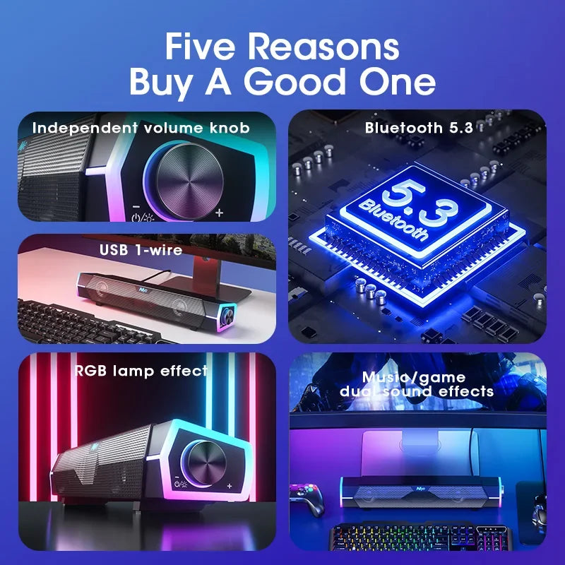 4D Surround PC Soundbar