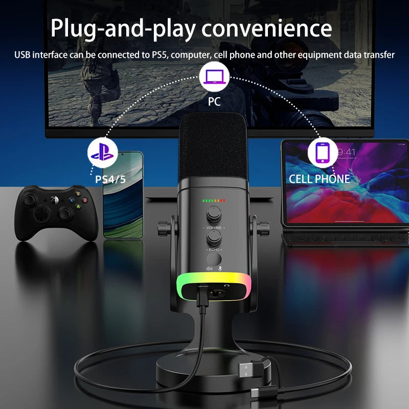RGB Streamer Microphone