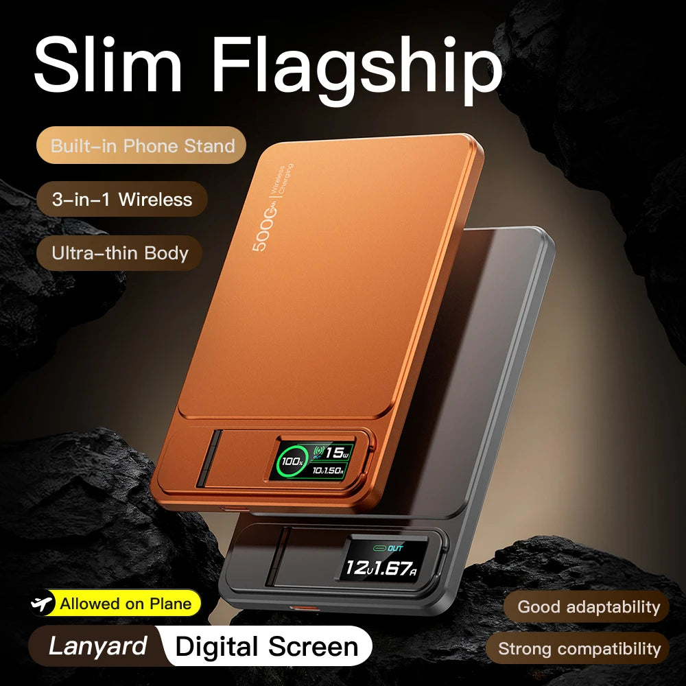 MagMax 10K – 2-in-1 Magnetic Power Bank for iPhone & Apple Watch
