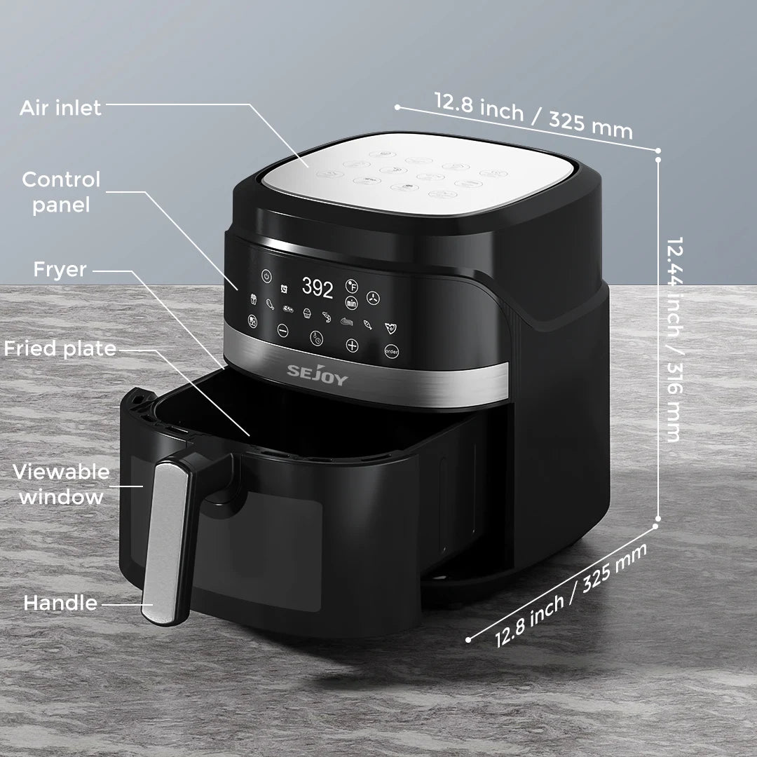 Sejoy 6QT 8-in-1 Air Fryer