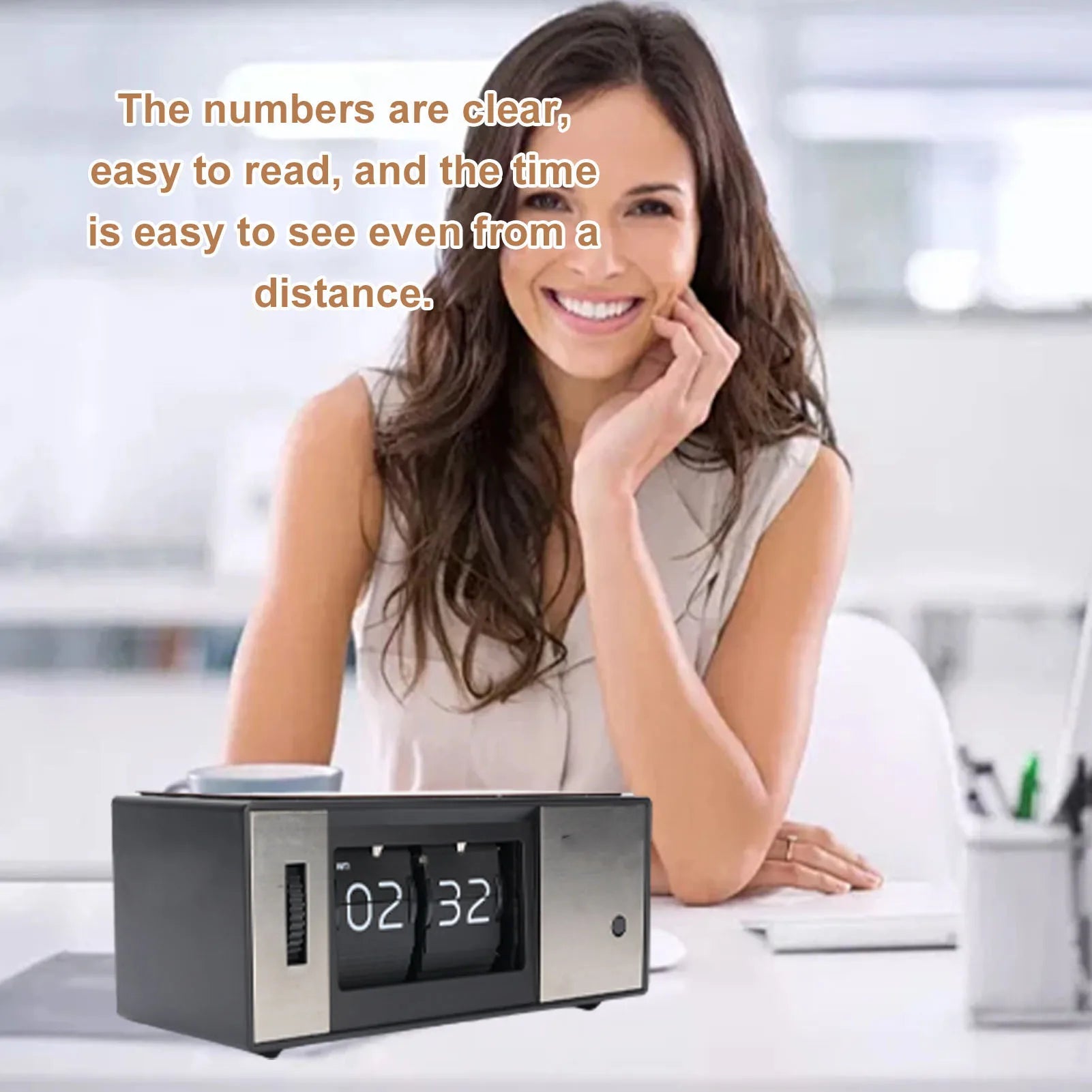 RetroFlip Digital Desk Clock