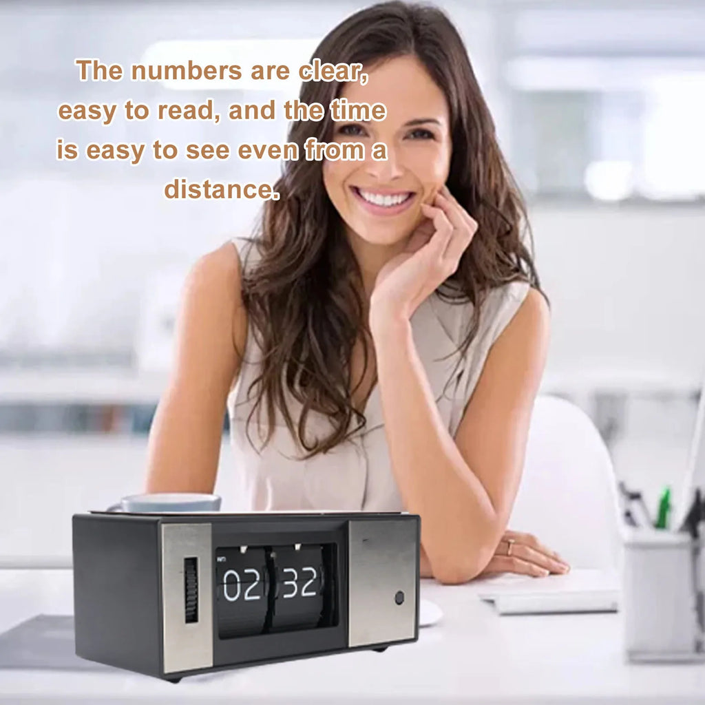 RetroFlip Digital Desk Clock