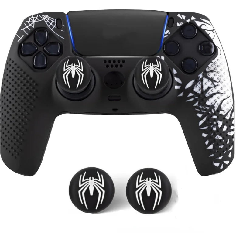 PS5 Controller Silicone Skin – Anti-Slip Case with Thumb Grips & Touchpad Sticker