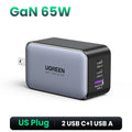UGREEN 65W GaN Fast Charger – Multi-Port USB-C PD Wall Charger for Laptops & iPhones