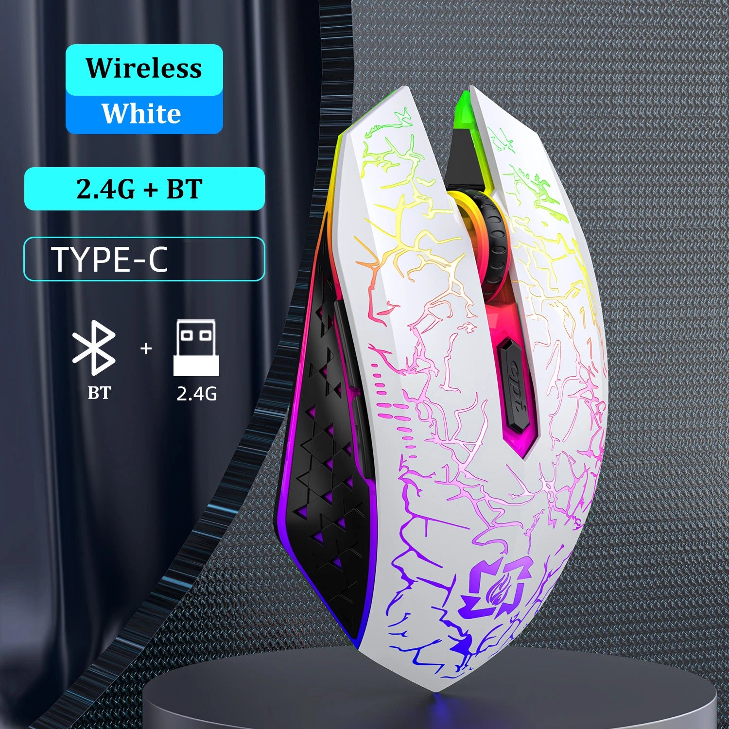 Dual-Mode Wireless RGB Gaming Mouse
