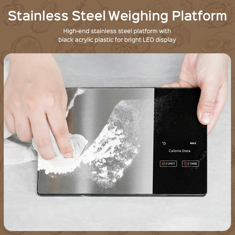 NutriScale Pro Stainless Kitchen Scale
