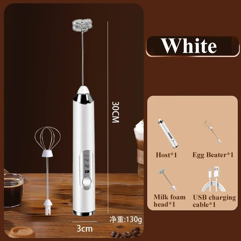 Rechargeable Handheld Electric Milk Frother