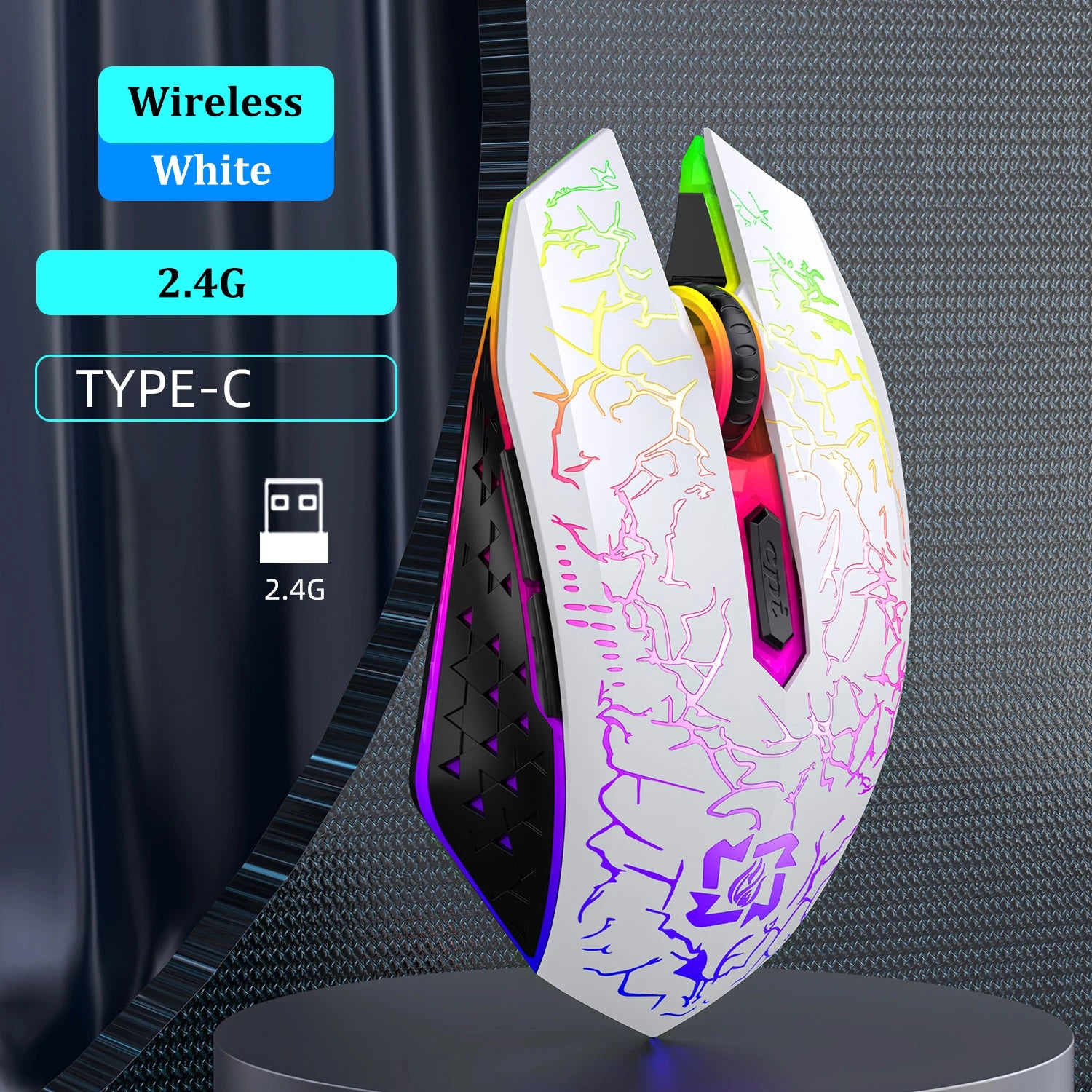 Dual-Mode Wireless RGB Gaming Mouse