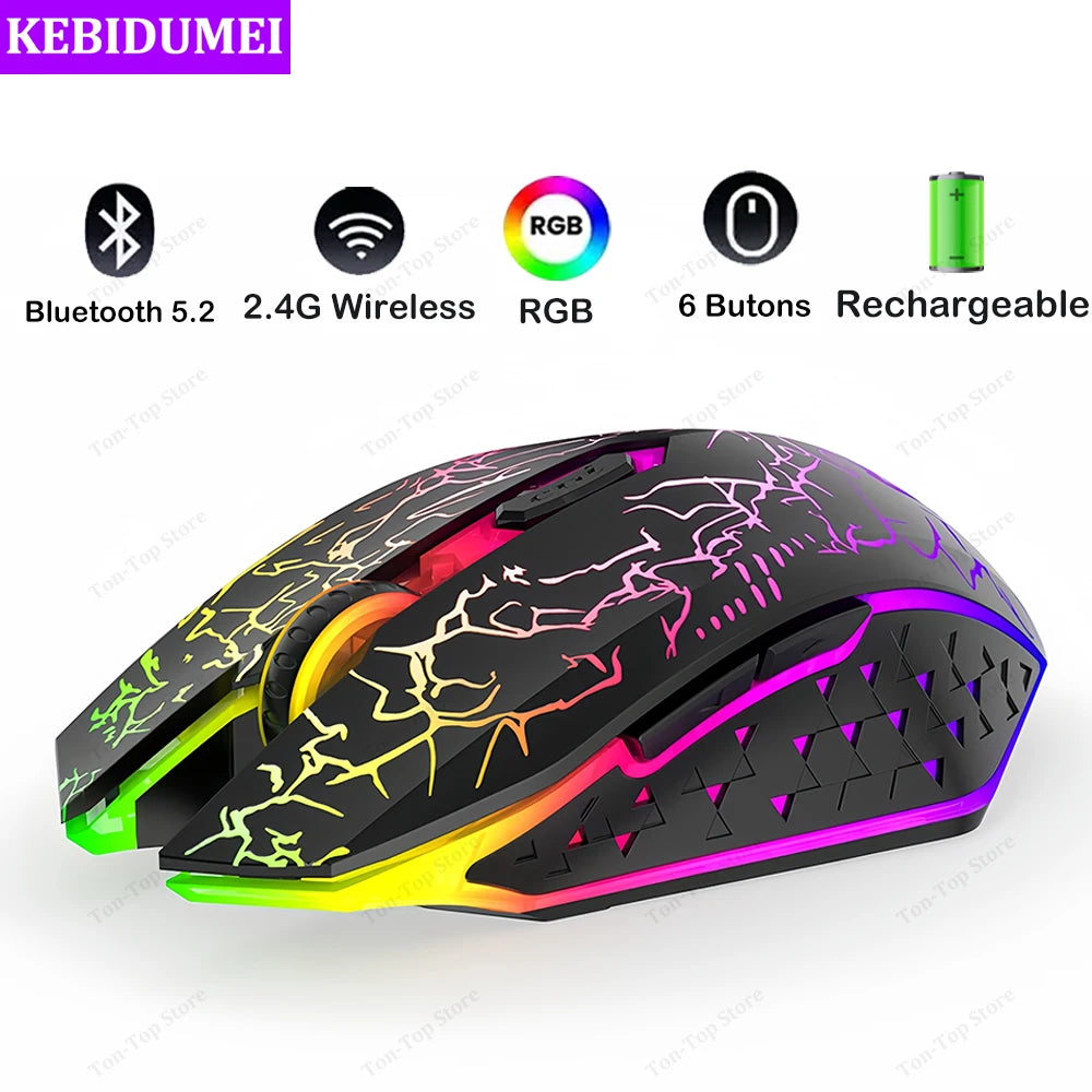 Dual-Mode Wireless RGB Gaming Mouse
