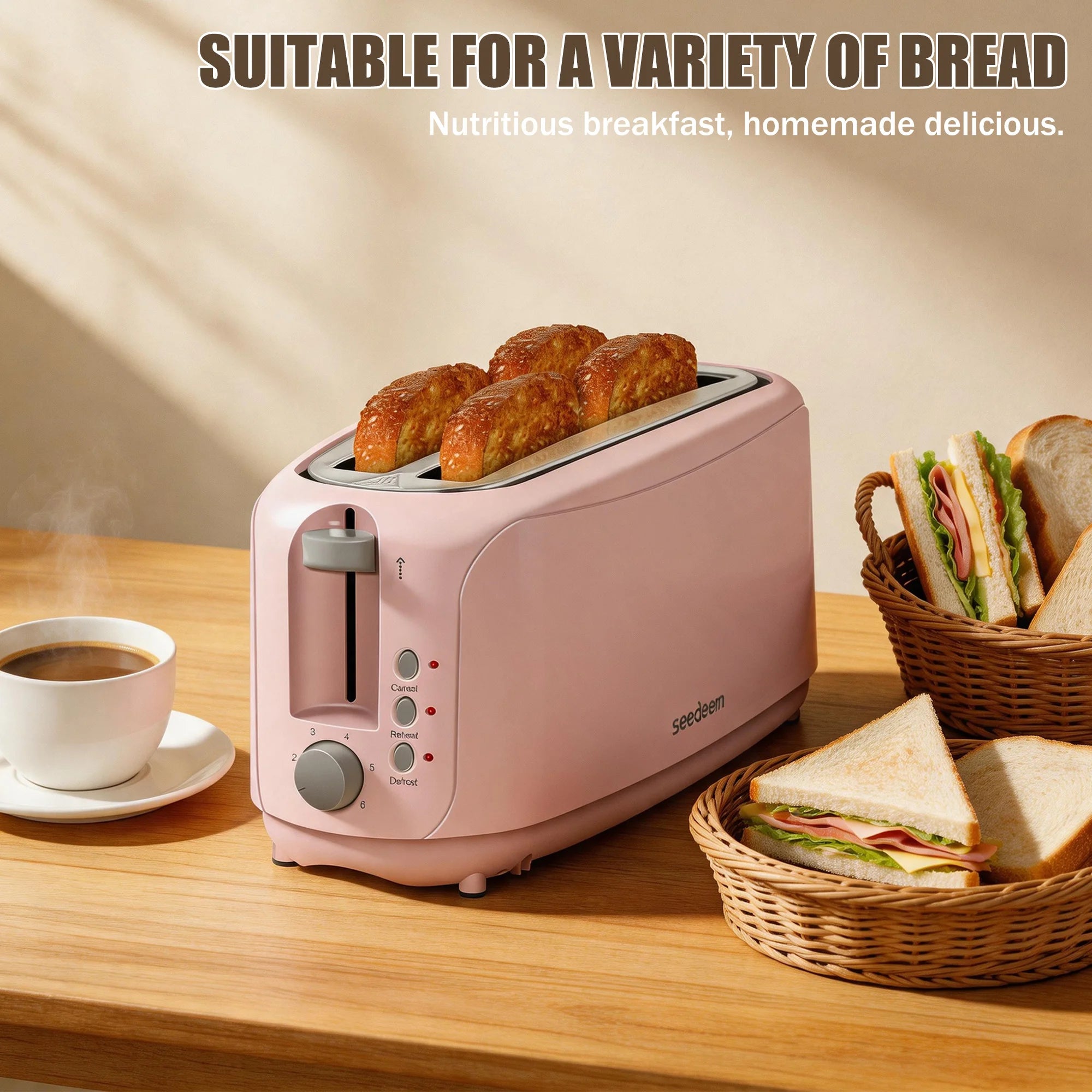 4-Slice Ultra-Thin Toaster