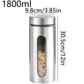 Stainless Steel Coffee Canister with Visual Window