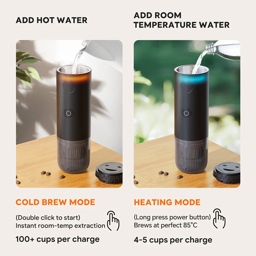 Portable 2-in-1 Espresso Maker