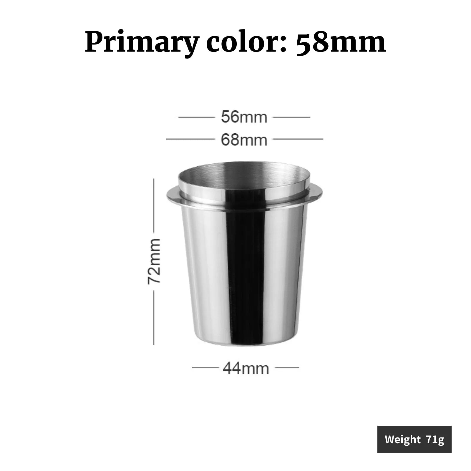 Stainless Steel Espresso Dosing Cup (51/53/58mm)