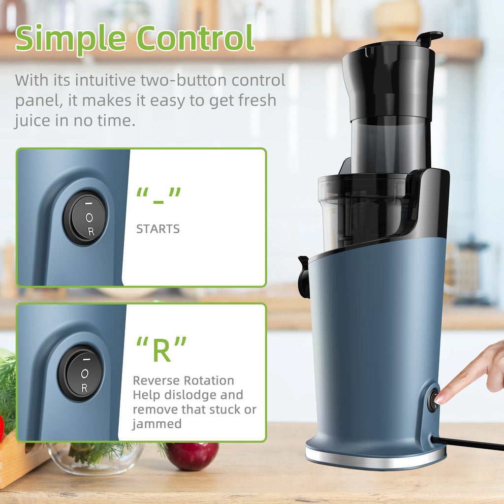 BioloMix Whole-Fruit Masticating Cold Press Juicer